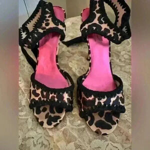 Betsy Johnson Leopard Heels